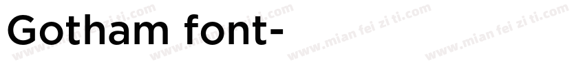 Gotham font字体转换